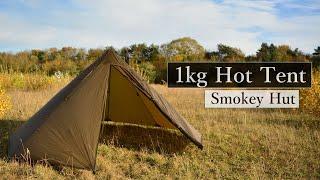 Bushcraft Hot Tent Shelter & Wilderness Survival Challenge (OneTigris Smokey Hut)