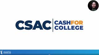 2024-25 Cash for College Pre-recorded Webinar by California Student Aid Commission