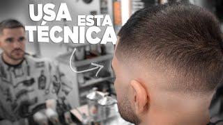 CORTE de CABELLO FADE O DEGRADADO HOMBRE - La MEJOR TÉCNICA