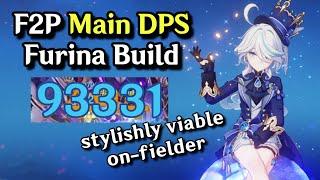 F2P Furina Main DPS Build! SURPRISINGLY GOOD On-Fielder! | Genshin Impact