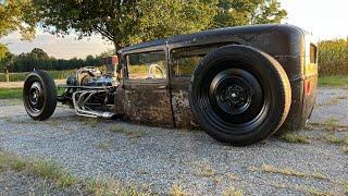 Chopped and Bagged Ford Model A Ratrod Streetrod Hotrod