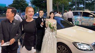 CHOÁNG NGỢP chứng kiến Dàn siêu xe BẠC TỶ đến đám cưới Midu - Minh Đạt: Trường Giang, Puka, Lan Ngọc