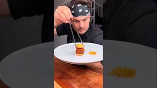 How to eat FANCY restaurant BURGER and fries properly?️| CHEFKOUDY