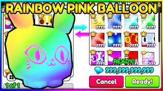 Trading 1/1  Titanic Pink Balloon CAT! Pet Simulator 99