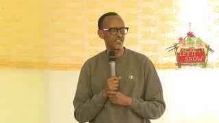 President Kagame and First Lady Jeannette Kagame host the end of year children's party.