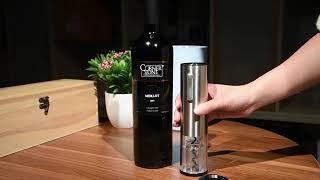 Stainless steel electric wine opener USB charging automatic bottle opener wine corkscrew