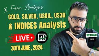  Gold, Silver, USoil, US30 & Indices Analysis by We Trade Waves!