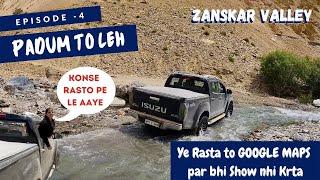 (Ep -4) Padum (Zanskar) to Leh, via Singe-la Sirsir-La Pass, Ye Route Google Maps bhi Show nahi Krta