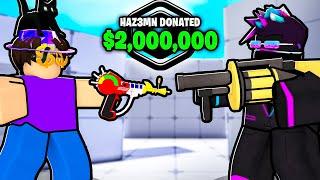 I 1v1ed HAZEM for $2,000,000 Robux in Roblox Rivals!