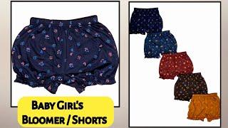 Baby Girl's Bloomer/ Shorts / Panty cutting and stitching