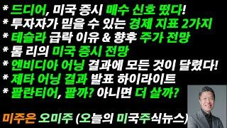 [오늘의 미국주식뉴스] 미국 증시 매수 신호 드디어 등장 / 팔란티어, 팔까? 아니면 더 살까? / 테슬라 급락 이유 & 향후 주가 전망 / 테슬라 급락 이유 & 향후 주가 전망