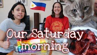 OUR TYPICAL SATURDAY MORNING | WE HAD TOCINO FOR BREAKFAST | SarahNRica