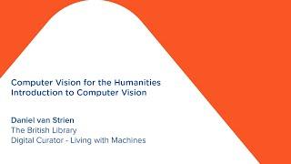 Computer Vision for the Humanities - Part 1