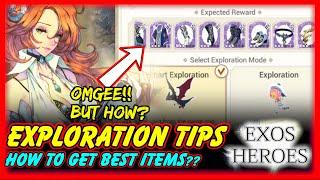 Exos Heroes Exploration Tips! Get Legendary Tier Gears Equipment! Just Do It Right!!