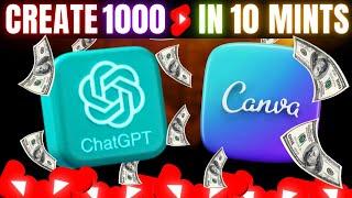 CRAZY! 100 YouTube Shorts in 11 MINUTES Using AI (Canva + ChatGPT)