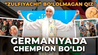 "ZULFIYACHI" BO’LOLMAGAN QIZ GERMANIYADA CHEMPION BO’LDI