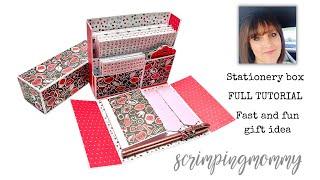 Stationery box FULL TUTORIAL