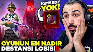 KİMSEDE OLMAYAN OYUNUN EN NADİR DESTANSI LOBİSİNİ ALDIM!!  (BÜYÜK BEDEL ÖDEDİK!) | PUBG MOBILE