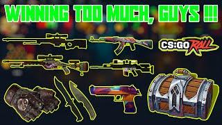 CSGOROLL LVL 100 OPENING | #day44 | WINNING TOO MUCH, GUYS !!!