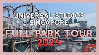 Universal Studios Singapore - Full Park Walking Tour | 2024 [HDR]