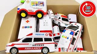 救急車のミニカー走る緊急走行テスト坂道走るAmbulance minicar runs in an emergency! Slope driving test