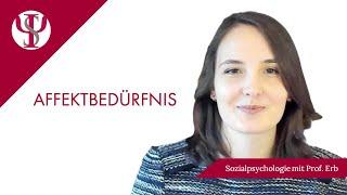 Affektbedürfnis | Sozialpsychologie mit Prof. Erb