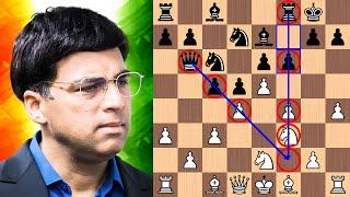 Anand crushes Shirov's French Defense in 28 moves