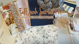 Fall junk journal kit unboxing // Madeleine DeEtte Designs & Paperie