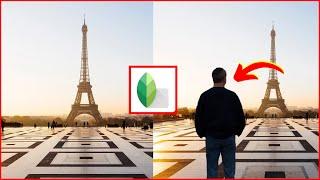 How to ADD YOURSELF to any PHOTO/ Snapseed Editing Tips & Tricks (2024)