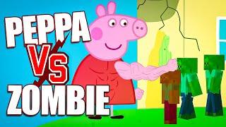 PEPPA PIG peut-elle vaincre les ZOMBIES dans Minecraft ? #2  ‍️ 