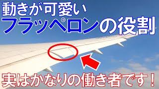 【1人3役】フラッペロンの役割！フラップとエルロンの２つの機能を持ちスポイラーにもなるフラッペロン