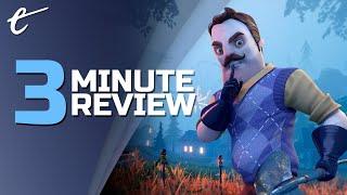 Hello Neighbor 2 | Review in 3 Minutes