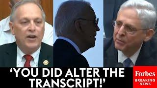 'You're Not Going To Like This...': Biggs Accuses DOJ Of Altering Biden-Hur Transcript To AG's Face