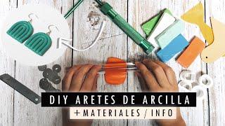 DIY aretes de arcilla polimérica: materiales y todo lo que necesitas saber