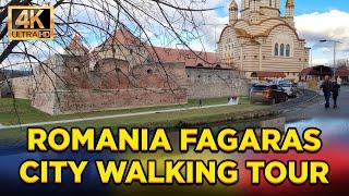 Fagaras, Romania Walking Tour 4K | Virtual Walk | Walking Tour |Travel Romania