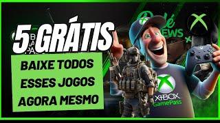 BAIXE AGORA MESMO! 5 JOGOS TOTALMENTE GRÁTIS NO XBOX FREE PLAY DAYS