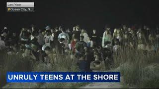 Unruly teens at Jersey Shore over Memorial Day Weekend