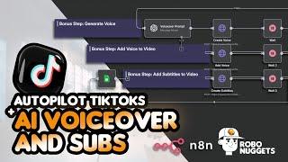 The Monetizable Tiktoks AI Machine - now with Voice and Subs  (n8n NO CODE template )