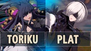 GBVSR:Toriku (Yuel) Vs Plat (2B)| High Level Gameplay.