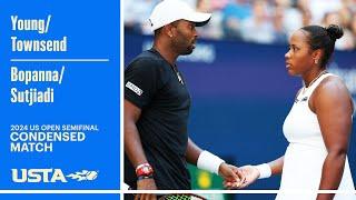 Young/Townsend vs. Bopanna/Sutjiadi Condensed Match | 2024 US Open Semifinal