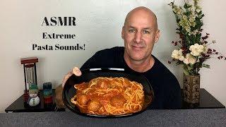 ASMR Eating Spaghetti and Meatballs~No Talking~Extreme Pasta Sounds