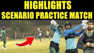 Pak team scenario practice match highlights in lahore before nz tour