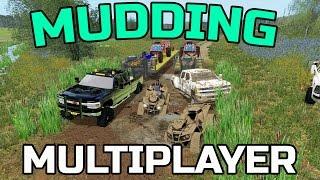 FARMING SIMULATOR 2017 | MUDDING WITH TOYS | MULTIPLAYER | CAN AM | RZR