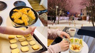 Egg sandwich |cookies | fried chicken | daily life in Finland