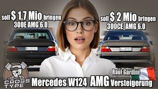 Mercedes two W124 300E and 300CE AMG 6.0 will be auctioned