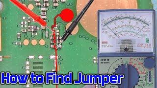 How to trace and find broken or missing mobile phone PCB circuit board connections