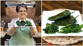 STOP STRUGGLING! // How to Clean and Roast Poblano Peppers 