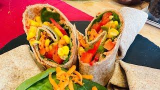 Wraps mit orientalischen Tomatenhummus