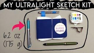 ULTRALIGHT Compact Watercolor Travel Sketch Kit  Great for hikers