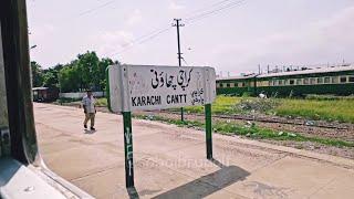 Entering Karachi Cantt Railway Station | Slow Motion | Train WhatsApp Status